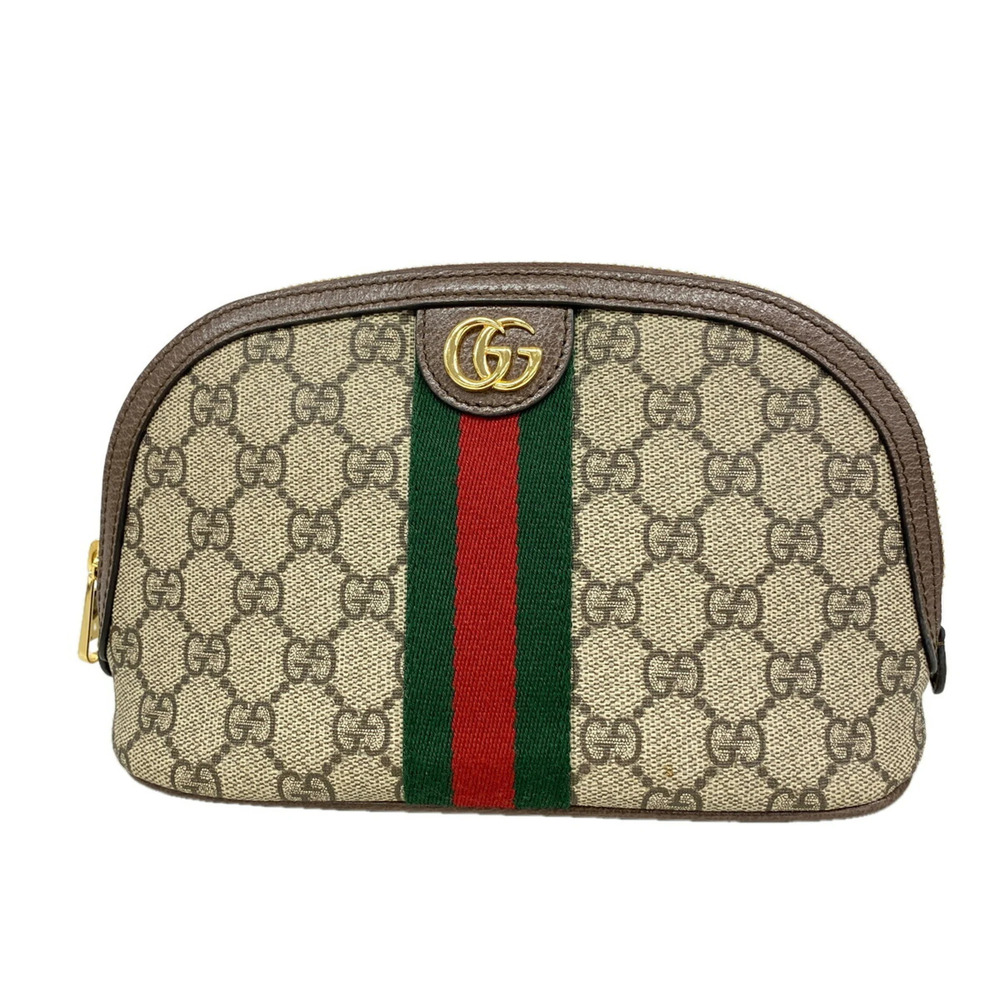 Gucci Ophidia Bag/Pouch 625551 Leather Brown Women's